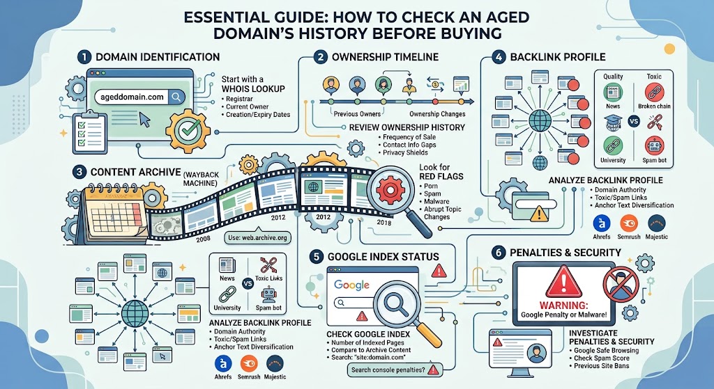 How to Check the History of an Aged Domain Before Buying